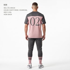 Camiseta de Fútbol Americano Color Rosa Polvoriento para Hombre, Número Personalizado, Ropa Deportiva, Uniforme de Equipo - Product Image 2