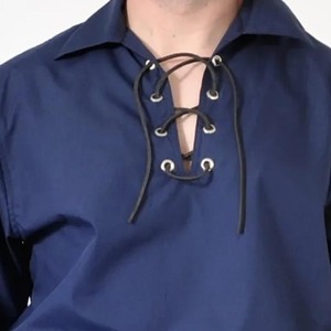 Chemise Kilt Jacobite Écossaise Traditionnelle Personnalisée pour Homme, en Coton, à Manches Longues, Style Rétro, à Lacets, pour Costume, Vente en Gros - Product Image 3