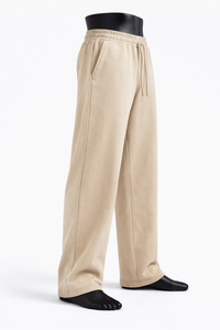 Men's Wide Leg Jogger Sweatpants Soft Fabric <b>Lounge</b> Trousers Wholesale Customization Bulk Sportswear Supplier - Product Image 4