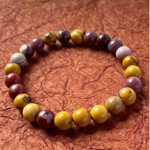 Natural Mookaite Jasper <b>Bracelet</b> Multicolor Mookaite <b>Beaded</b> <b>Bracelet</b> For Healing Reiki Energy Jewelry Wholesale 8mm - Product Image 4