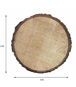 Sous-verre en écorce naturelle de bois, artisanat DIY, pour tasses à thé et café, tranche de bois rustique pour boissons, pour la maison, la cuisine et les projets d'artisanat - Product Image 4