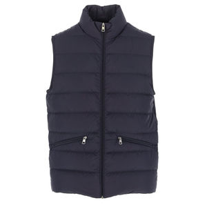Nouveau design – Gilet sans manches pour homme, couleur personnalisable, imperméable, avec fermeture éclair, en tricot matelassé, rembourré de fibres de polyester - Product Image 1