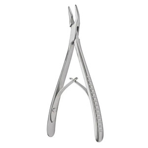 Rongeur à os manuel à double action 10x18mm en acier inoxydable, design droit et courbé, forceps chirurgical certifié CE - Product Image 5