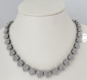 Conjunto de Collar y Gargantilla Punk en Capas con Colgante de Corazón y Estrella, Joyería de Latón con Pedrería para Mujeres, Parejas y Bodas - Product Image 3