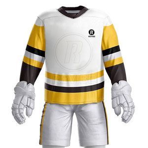 <b>Custom</b> Made Breathable High Quality Ice Hockey Uniform 100% Polyester with <b>Custom</b> Colors & Sizes - Product Image 5