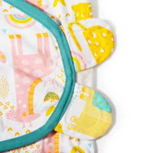 Polka Tots Pack de dos envolturas con estampado de jungla y ola-Multicolor - Product Image 3