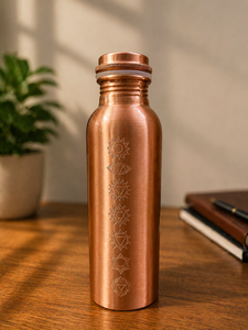 Copper <b>Water</b> <b>Bottle</b> Pure Copper <b>Bottle</b> Ayurvedic Copper <b>Bottle</b> Handmade Copper <b>Bottle</b> Copper Drinking <b>Water</b> <b>Bottle</b> 100% Pure - Product Image 3