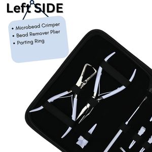 Kit Completo de Accesorios para Extensiones de Cabello: Alicates de Crimpado y Extracción para Microperlas, Herramienta de Gancho y Bucle, Clips, Anillos Separadores y Agujas - Product Image 3