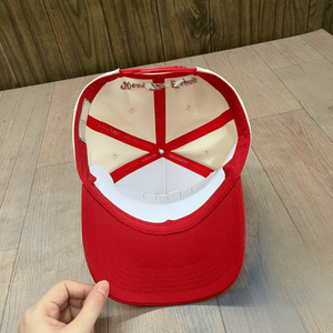 Casquettes personnalisées 6 panneaux, casquettes de baseball bicolores, broderie 3D, casquettes de baseball effet vieilli, casquettes à visière incurvée en coton pour adultes et enfants - Product Image 4