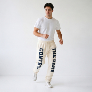 Pantalones de chándal acampanados vintage para hombre al por mayor, con logo personalizado, cortavientos, de poliéster/algodón, gruesos, para invierno - Product Image 4