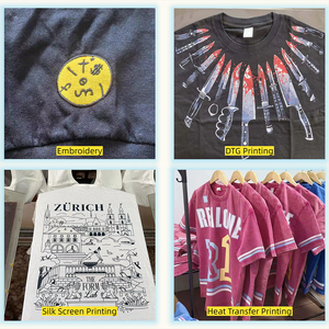T-shirt en coton lourd de luxe de haute qualité 230 GSM pour hommes, coupe oversize à épaules tombantes, personnalisable avec broderie de logo et impression numérique - Product Image 4