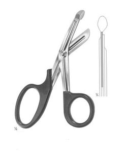 Tijeras Universales para Vendajes y Tela, 180 mm, Acero Inoxidable, Tijeras Quirúrgicas para Cortar Vendajes y Tela, Instrumento Médico Reutilizable - Product Image 1