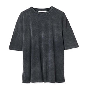 เสื้อยืดโอเวอร์ไซส์ผ้าคอตตอน 100% คุณภาพสูงแบบย้อมสีเอซิด ราคาถูก ผลิตตามสั่ง สำหรับผู้ชาย ผู้หญิง และยูนิเซ็กซ์ สไตล์วินเทจ - Product Image 4