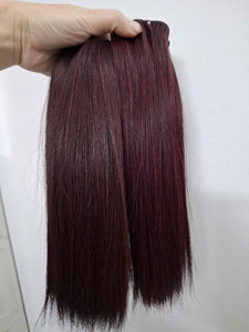 Extensiones de cabello virgen sin procesar color rojo burdeos VCHAIRVIETNAM - Product Image 2