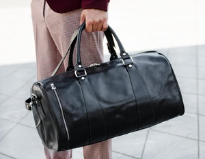 Distressed <b>Leather</b> Travel <b>Duffle</b> Outdoor <b>Bag</b> for <b>Men</b> GYM-0174 - Product Image 2