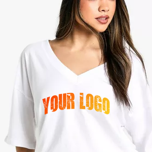 T-shirts pour femmes à prix de gros, personnalisables avec logo, coupe ajustée / T-shirts pour femmes fabriqués au Pakistan, confortables et respirants - Product Image 5