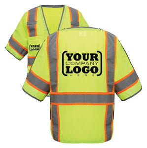 Gilet de sécurité réfléchissant léger pour hommes, haute visibilité, multi-poches, tissu en maille respirant pour uniformes de sécurité professionnels - Product Image 4