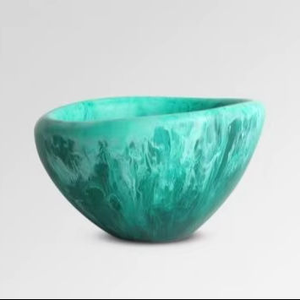 Bol de service en résine artisanale, résistant à la chaleur, écologique et de qualité alimentaire, centre de table artistique moderne pour salle à manger, cuisine et salon - Product Image 3