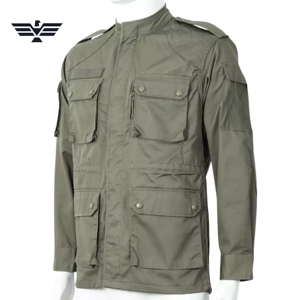 Unisex Olive Green <b>Cargo</b> <b>Work</b> <b>Pants</b> with Knee Patches Abrasion Resistant Cotton Comfortable Silk Screen Printed <b>Work</b> Coverall - Product Image 4