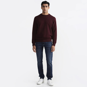 Sweat-shirt à capuche personnalisé de haute qualité en gros, 100 % coton molletonné, anti-boulochage, design uni, col rond unisexe - Product Image 2