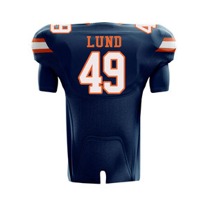 Uniforme de Fútbol Americano Personalizado, Sublimado, con Nombre y Número del Equipo, Transpirable, 100% Poliéster, Corte Ajustado, para Entrenamiento - Product Image 2