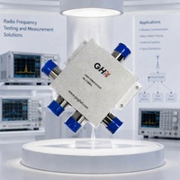 Répartiteur de puissance RF coaxial 4 voies 700-2500 MHz, 50 Ohm, N-Femelle, isolation élevée ≤20 dB pour systèmes de communication sans fil