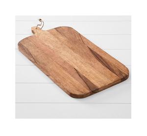 Planche à découper rectangulaire en bois avec base épaisse pour une expérience de découpe et de hachage stable - Product Image 4