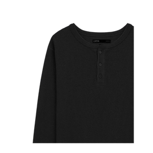 Pull-over décontracté noir uni à manches longues en coton doux et respirant pour usage quotidien – Vente en gros - Product Image 4