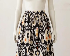 Jupe longue colorée à taille ajustable, jupe imprimée pour festival d'été - Product Image 2