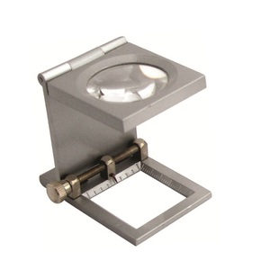 Mini loupe pliable en alliage de zinc avec échelle pour le comptage des fils textiles - Product Image 1