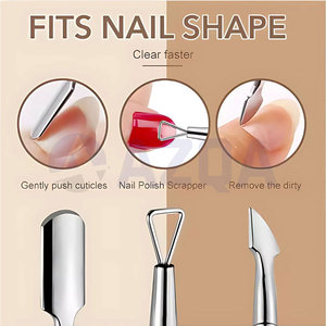 Premium Stainless Steel <b>Nail</b> Care <b>Set</b> with Cuticle Scissors Nipper and Dual Ended Cuticle Pusher Manicure Tools - Product Image 4