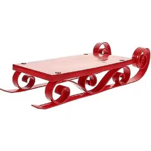 Décoration de Noël pour la maison : Panier de table en forme de traîneau galvanisé pour une utilisation décorative - Product Image 3