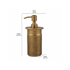 Distributeur de savon mural en acier inoxydable de qualité supérieure, pompe à savon liquide en métal pour salle de bain - Product Image 2
