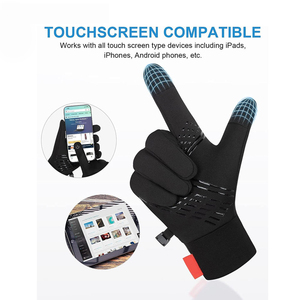 <b>Touchscreen</b> Compatible Full Finger Outdoor Sports <b>Gloves</b> Unisex Breathable Textile Weaving With Buckle Closure - Product Image 4