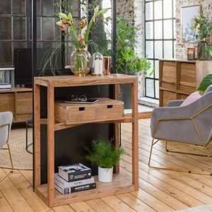 Consola Vandana Elara Neo de madera maciza de acacia - Product Image 3