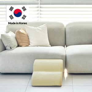 [AllmioPet] บันไดสัตว์เลี้ยง 2 ขั้น สีเบจ ผ้าคลาวด์ สำหรับสุนัขและแมว ออกแบบมาเพื่อใช้ในบ้านเป็นเฟอร์นิเจอร์ประจำวัน - Product Image 2