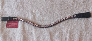 Diadema de Cuero de Caballo de Alta Calidad con Decoración de Cristales Brillantes, Color y Tamaño Personalizados para Uso Ecuestre - Product Image 4