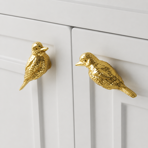 Handcrafted Solid Brass Bird Cabinet <b>Knob</b> Gold Finish Decorative Drawer Pull Wardrobe <b>Door</b> Kitchen Cabinet Furniture Hardware - Product Image 1