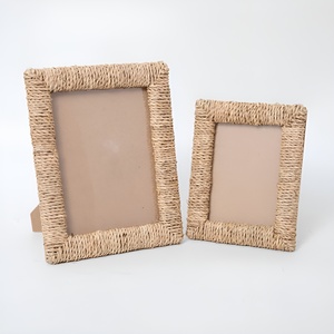 Sea grass photo <b>frame</b> natural seagrass <b>picture</b> <b>frames</b> <b>vintage</b> statement piece for home display - Product Image 1