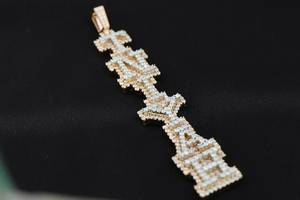 Colgante de Diamante Moissanite VVS de Lujo, Joyería Hip Hop con Incrustaciones de Diamantes, Colgante de Plata 925 con Letra Inicial Personalizada, Colgante con Alfabeto Personalizado - Product Image 5