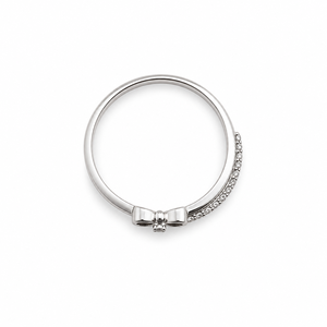 925 Sterling <b>Silver</b> Women's Butterfly Twist <b>Ring</b> with Cubic Zirconia Minimalist Elegant Nature Inspired High Polish Finish Daily - Product Image 4