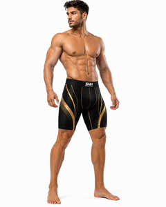 Custom Men Compression Shorts Quick Dry Stretch Gym Running Training Athletic Sports Tights OEM Private Label Wholesale - Product Image 4
