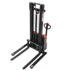 Sollevatore Elettrico per Pallet con Capacità di 1500 kg, Lunghezza Forche 1000 mm, Sollevamento Completo 323 cm, Gambe a Cavalletto - Product Image 1