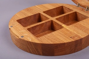 Personalized Eco Friendly Durable Oak Wood Watch Box Modern Jewelry Organizer <b>Cushions</b> Watch Case Gift Box Watch Holder for Home - Product Image 4