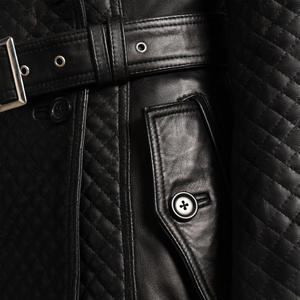 Veste en cuir à manches longues pour femme, épaisse, décontractée, tendance, pour la gym, grandes tailles, manteau d'hiver, best-seller - Product Image 5