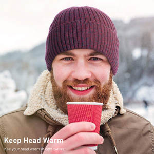 All-Over Skull <b>Cap</b> Beanie Hat for <b>Men</b> Women Thick Winter Wear Acrylic Soft Knit Fashionable Street Style Image Style - Product Image 5