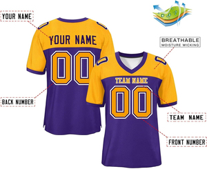 เสื้ออเมริกันฟุตบอลลดราคา 2026 สินค้าขายดี ระบายอากาศได้ดี สไตล์คลาสสิก ผ้าฝ้าย 100% รับผลิตแบบ OEM ODM บริการสกรีนโลโก้ทีมตามสั่ง - Product Image 2
