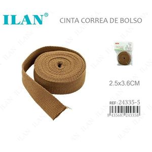 Cinghia per borsa Ilan 2,5 cm x 3,6 m in tessuto marrone chiaro per borse - Product Image 1