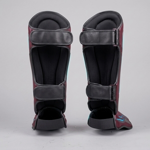 Protège-tibias professionnels en PU noirs, élastiques et ajustables avec fermeture auto-agrippante pour la boxe, équipement de protection pour adultes 2026 - Product Image 2
