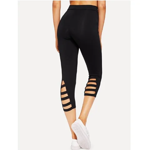 Leggings de yoga et de fitness pour femmes, effet délavé, haute élasticité, fabrication OEM, logo personnalisé - Product Image 2